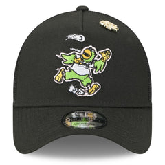 Pittsburgh Pirates 2025 Big League Chew A-Frame 9FORTY Adjustable Trucker Hat Black | New Era