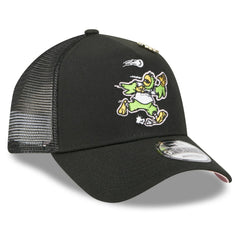 Pittsburgh Pirates 2025 Big League Chew A-Frame 9FORTY Adjustable Trucker Hat Black | New Era