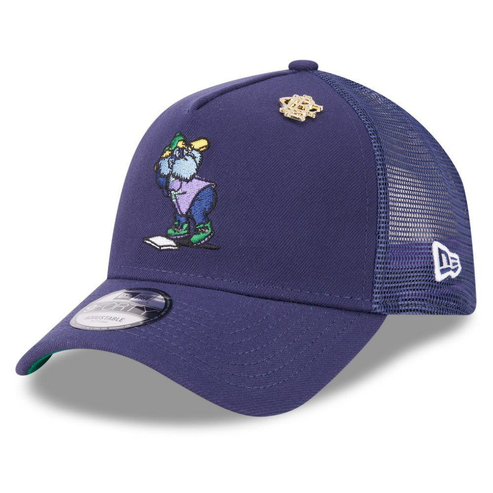 Tampa Bay Rays 2025 Big League Chew A-Frame 9FORTY Adjustable Trucker Hat Navy | New Era