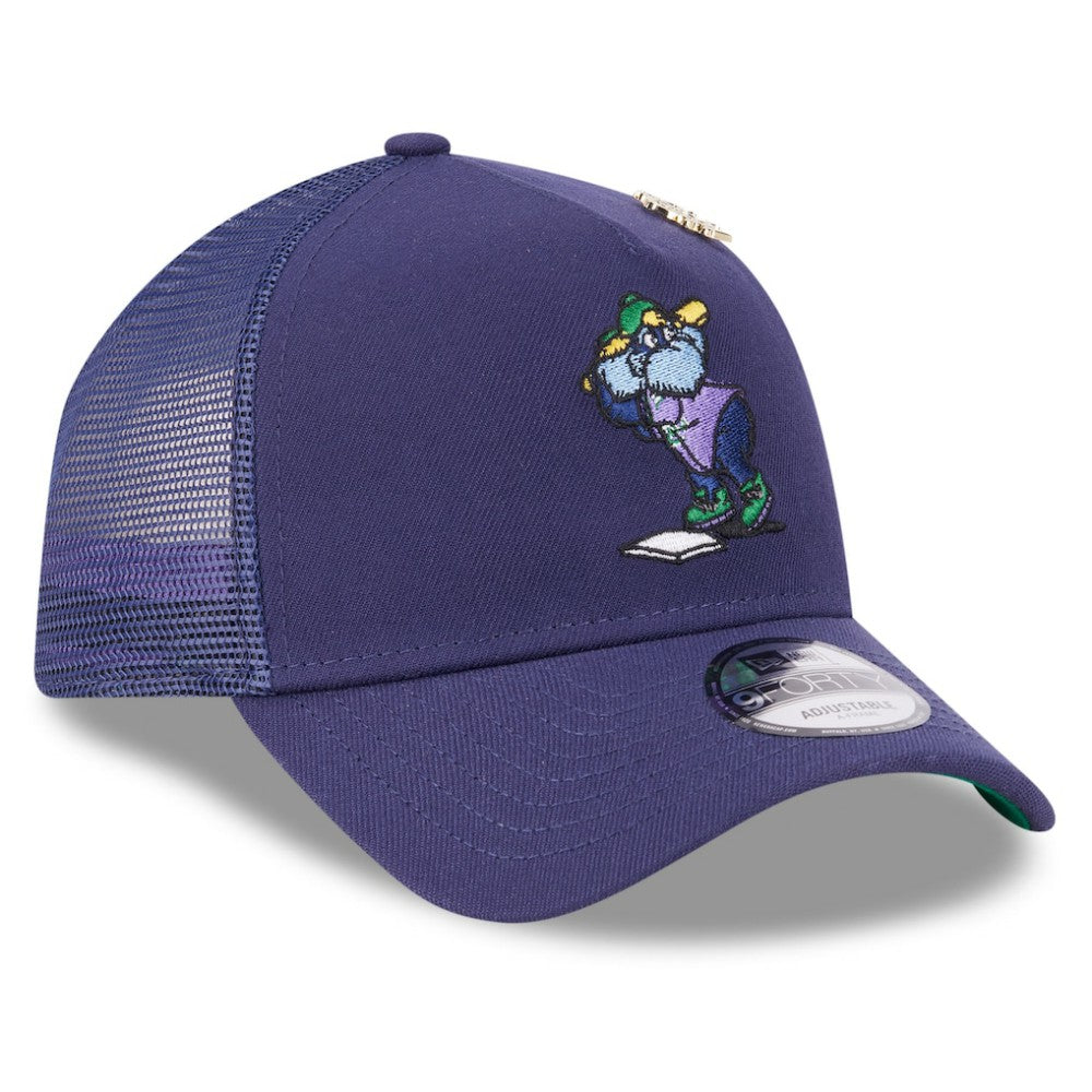 Tampa Bay Rays 2025 Big League Chew A-Frame 9FORTY Adjustable Trucker Hat Navy | New Era