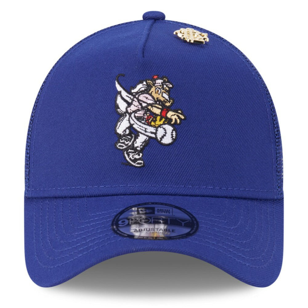 Texas Rangers 2025 Big League Chew A-Frame 9FORTY Adjustable Trucker Hat Royal | New Era