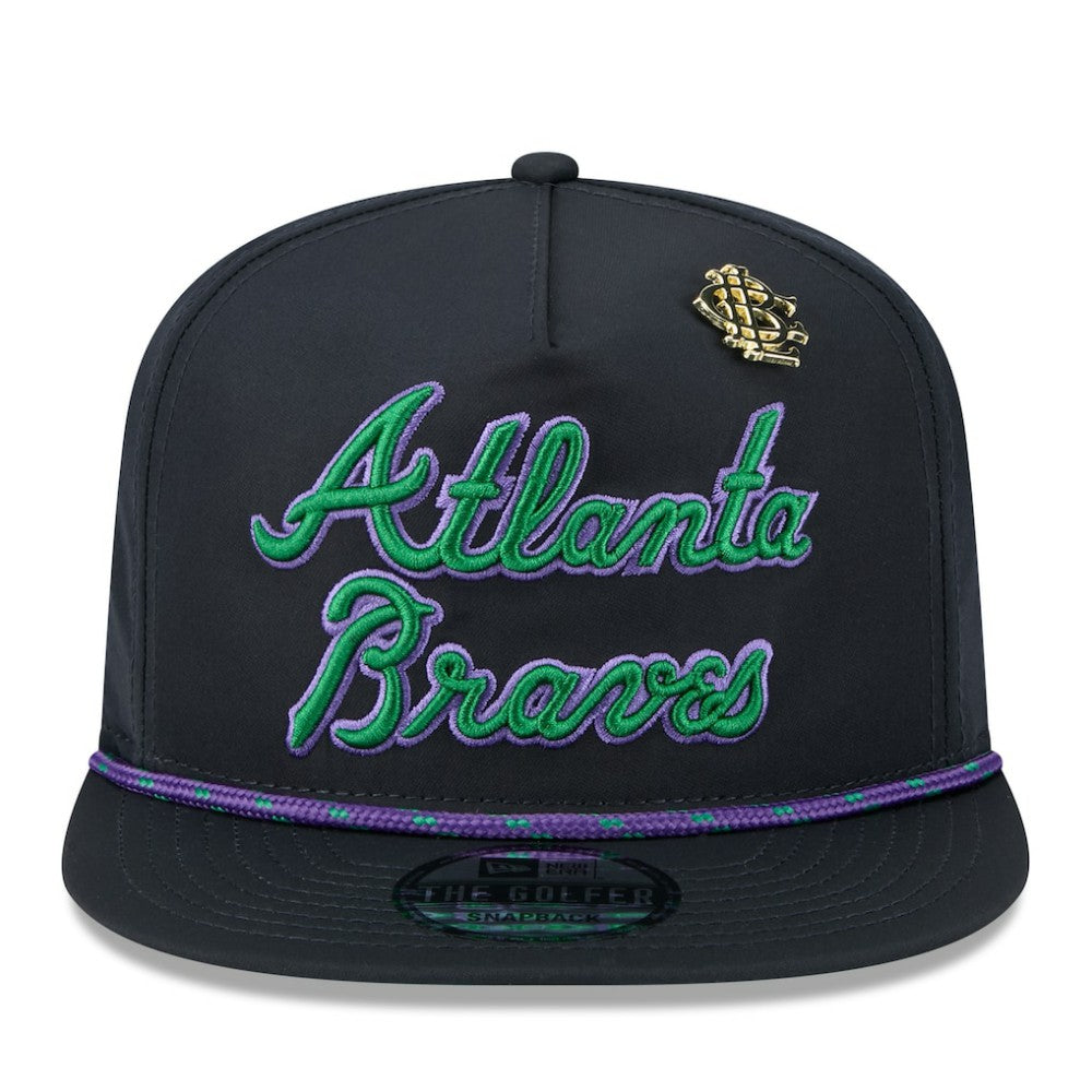 Atlanta Braves 2025 Big League Chew Golfer Snapback Hat Navy | New Era