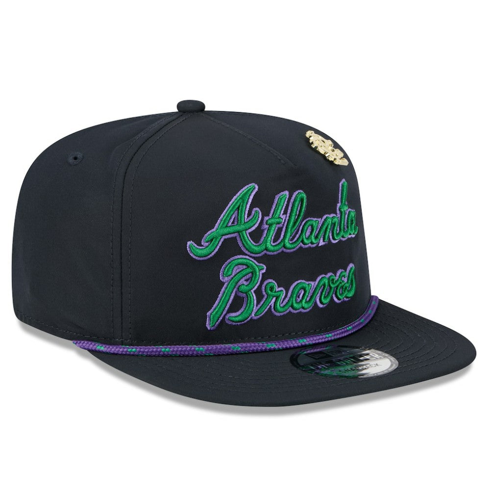 Atlanta Braves 2025 Big League Chew Golfer Snapback Hat Navy | New Era