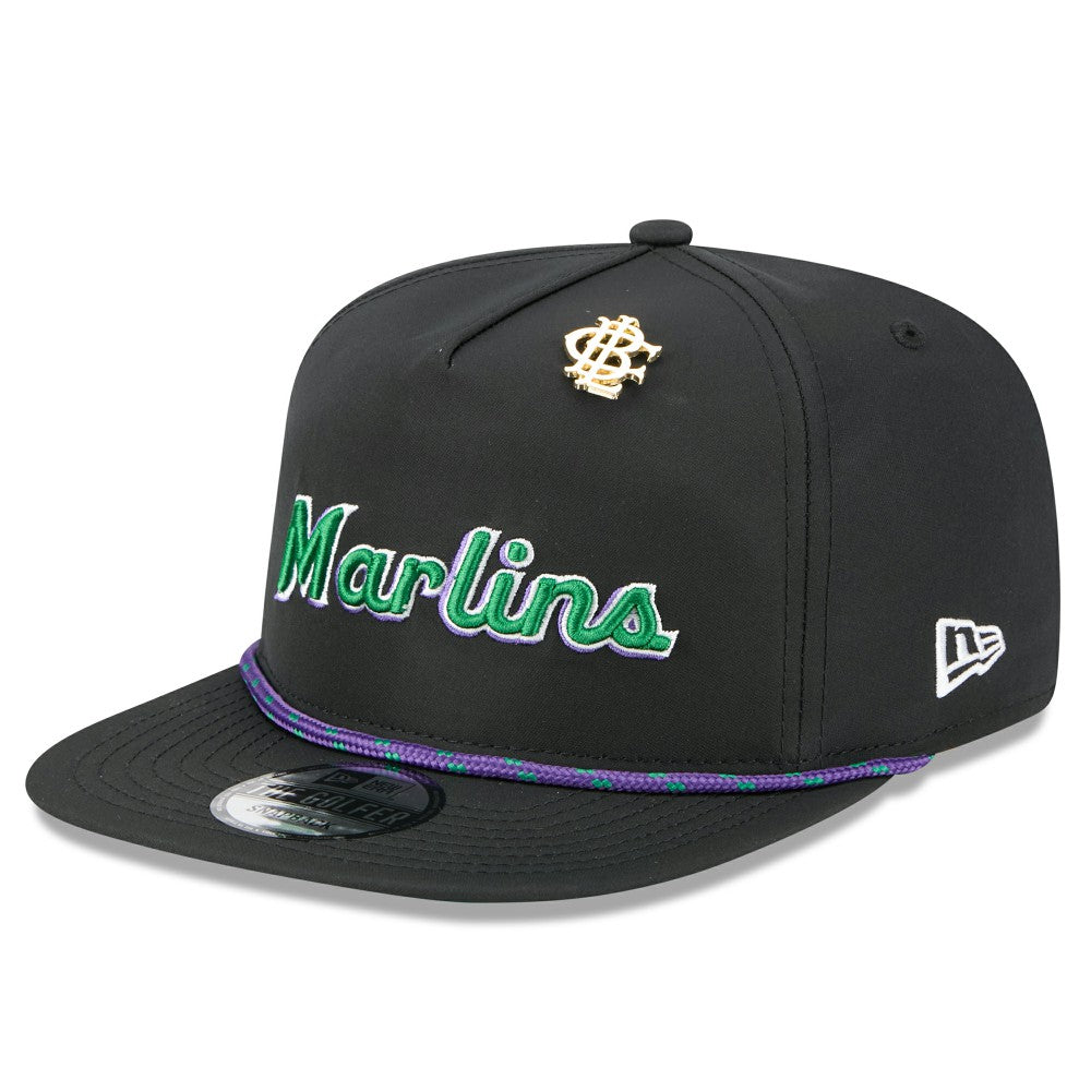 Miami Marlins 2025 Big League Chew Golfer Snapback Hat Black | New Era