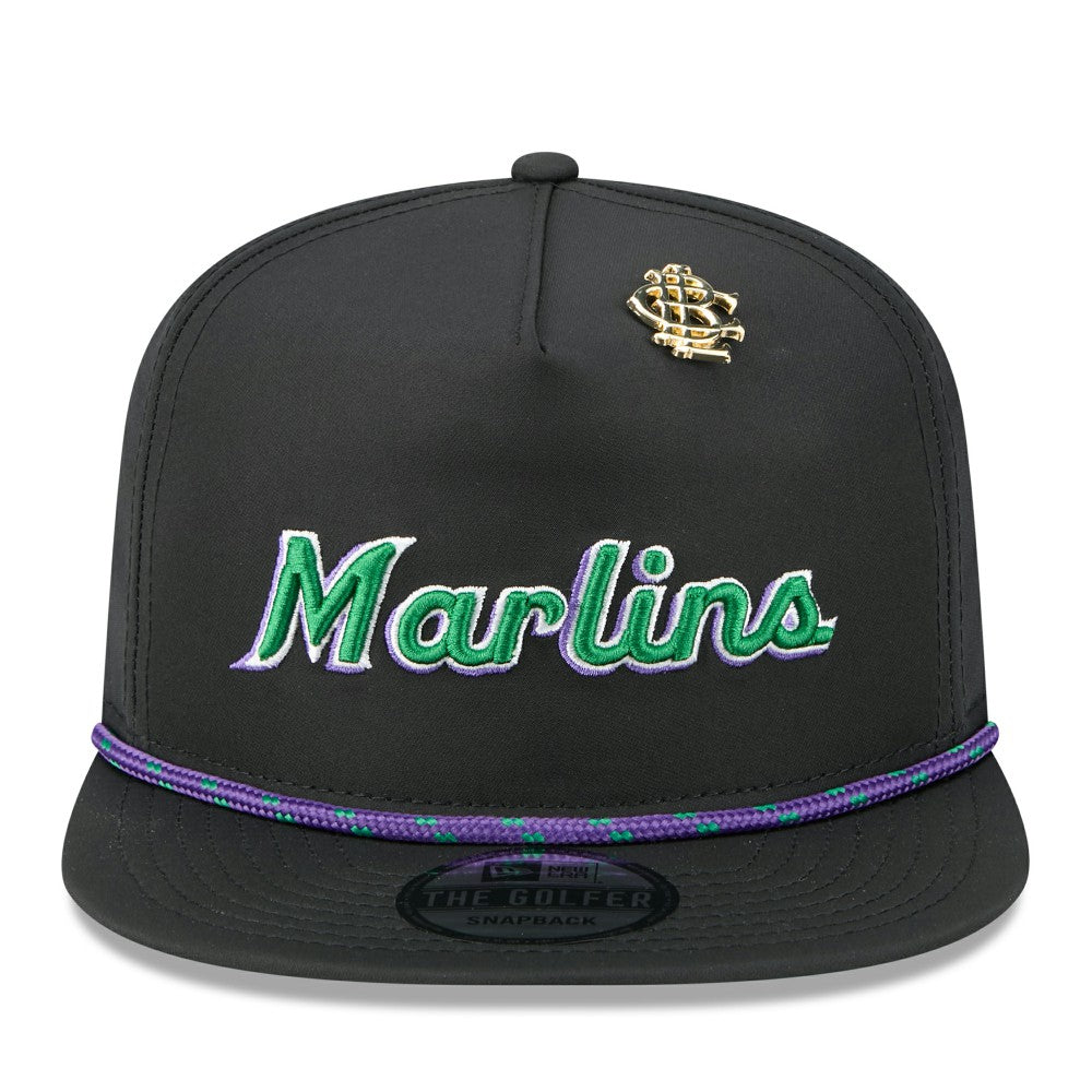 Miami Marlins 2025 Big League Chew Golfer Snapback Hat Black | New Era