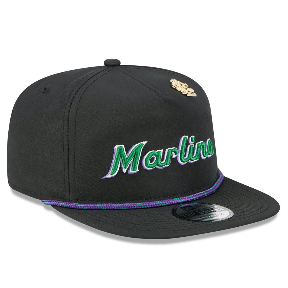 Miami Marlins 2025 Big League Chew Golfer Snapback Hat Black | New Era