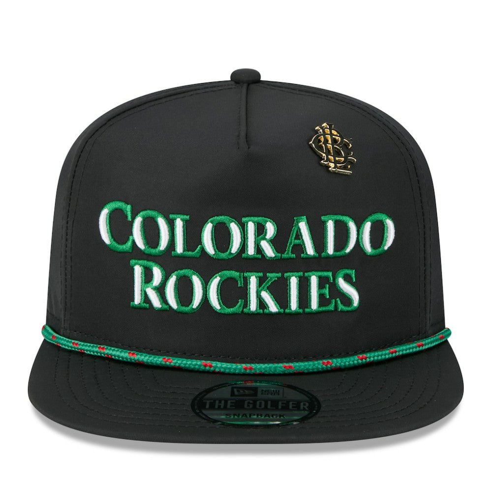 Colorado Rockies 2025 Big League Chew Golfer Snapback Hat Black | New Era