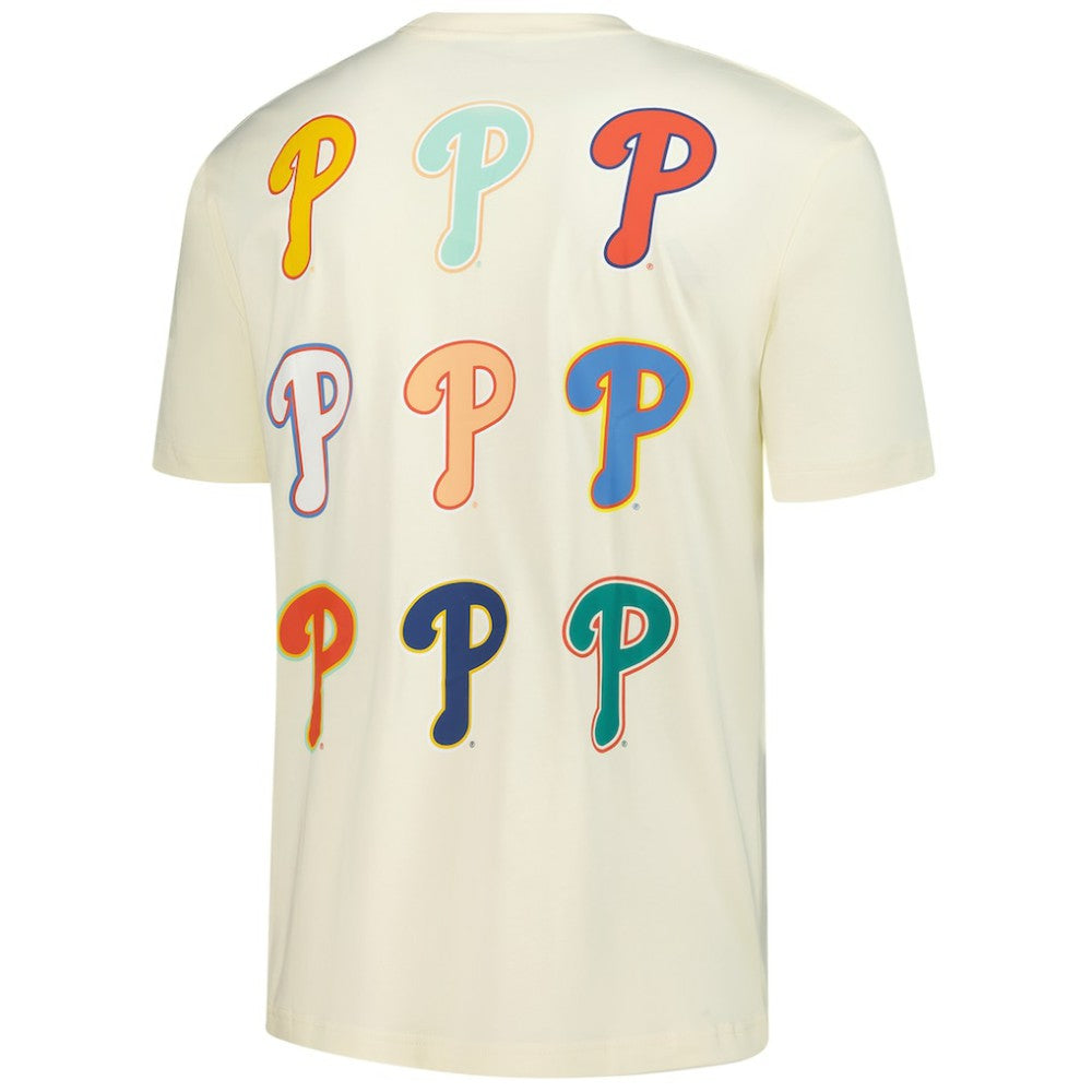 Philadelphia Phillies Ransom Note Oversized T-Shirt Cream | New Era