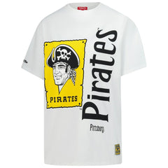 Pittsburgh Pirates Women's Cooperstown Collection Boyfriend T-Shirt White | Mitchell & Ness