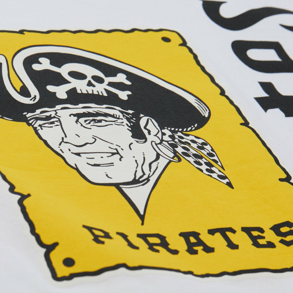 Pittsburgh Pirates Women's Cooperstown Collection Boyfriend T-Shirt White | Mitchell & Ness