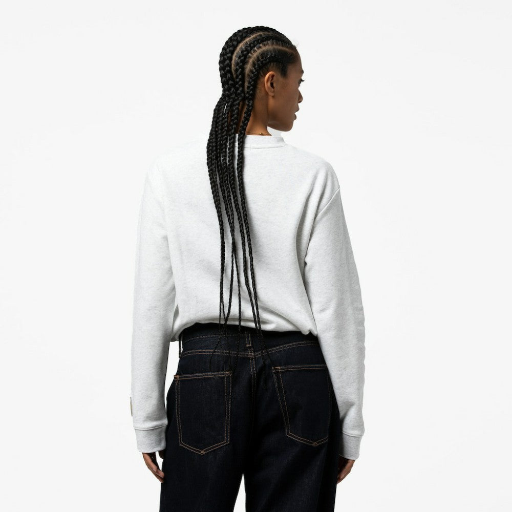 New York Yankees Women's Cropped Toggle Pullover Sweatshirt Heather Gray | Mitchell & Ness