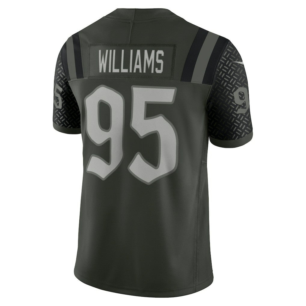 Quinnen Williams New York Jets 2025 Rivalries Collection Limited Jersey - Gotham Green