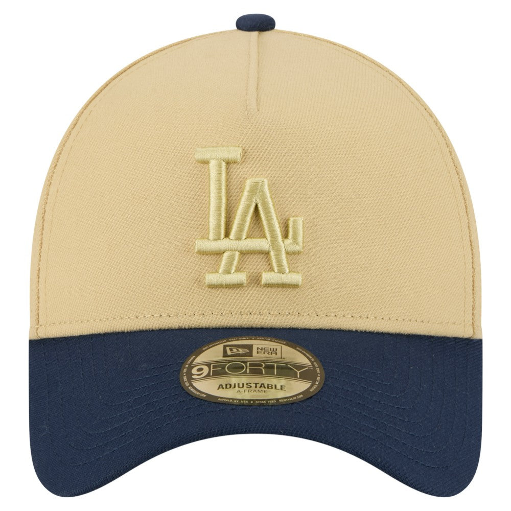Los Angeles Dodgers x The Heritage Collection LA84 Summer Olympics 9FORTY Adjustable Hat Gold/Navy | New Era