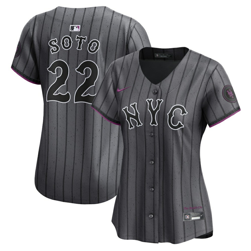Juan Soto New York Mets Women's City Connect Limited Jersey Gray | Nike