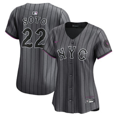 Juan Soto New York Mets Women's City Connect Limited Jersey Gray | Nike