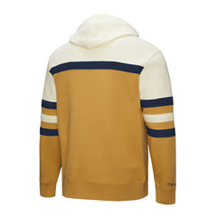 Columbus Blue Jackets Mitchell & Ness Head Coach Pullover Hoodie Gold/Cream