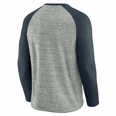 Minnesota Twins Darius Rucker Collection Raw Edge Raglan Long Sleeve Baseball T-Shirt Heather Gray