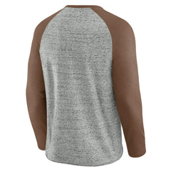 San Diego Padres Darius Rucker Collection Raw Edge Raglan Long Sleeve Baseball T-Shirt Heather Gray