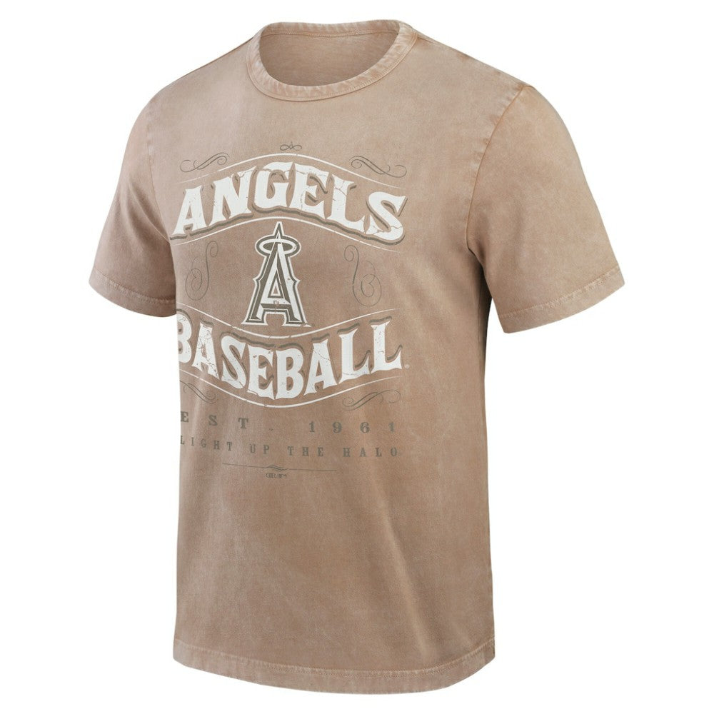 Los Angeles Angels Darius Rucker Collection Sunfaded T-Shirt Tan