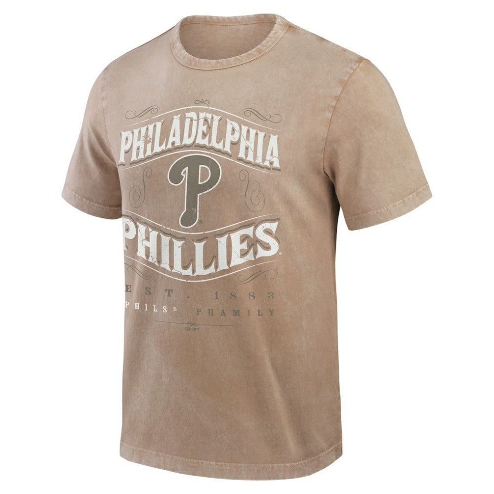 Philadelphia Phillies Darius Rucker Collection Sun Faded T-Shirt Tan