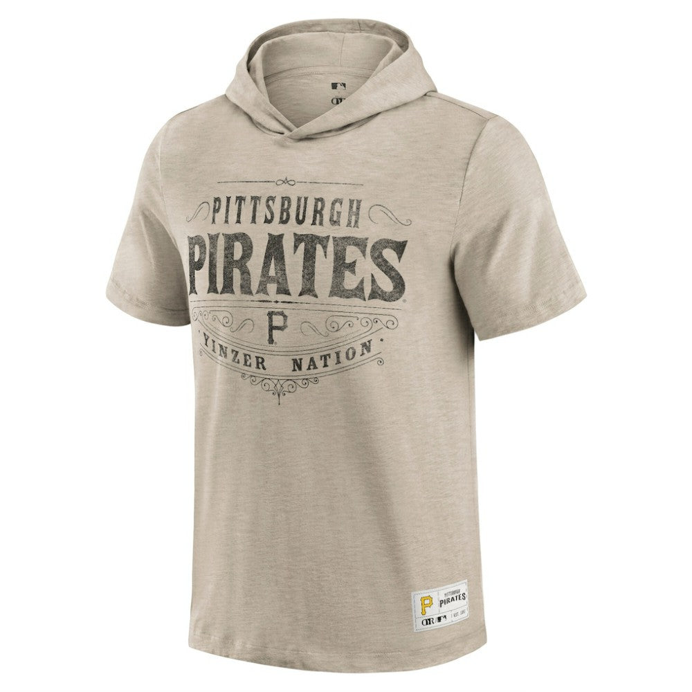 Pittsburgh Pirates Darius Rucker Collection Hooded T-Shirt Tan