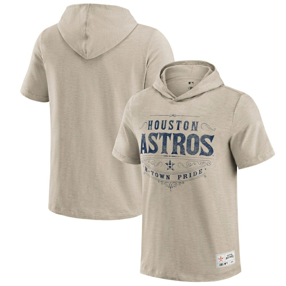 Houston Astros Darius Rucker Collection Hooded T-Shirt Tan