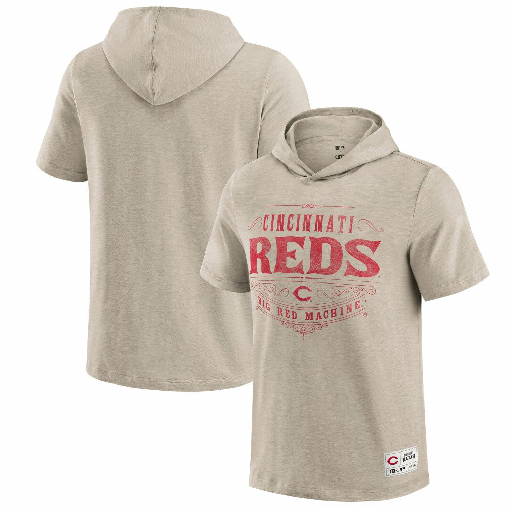 Cincinnati Reds Darius Rucker Collection Hooded T-Shirt Tan