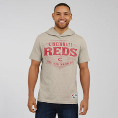Cincinnati Reds Darius Rucker Collection Hooded T-Shirt Tan