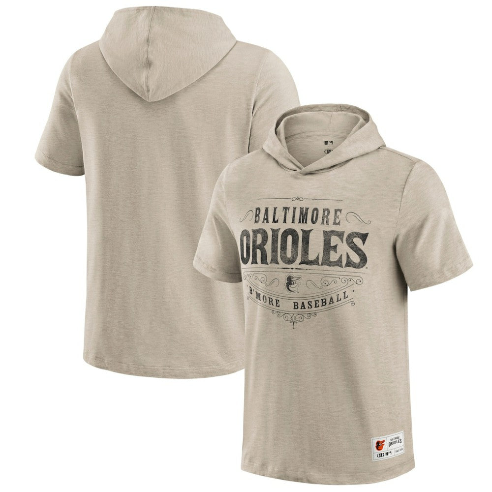 Baltimore Orioles Darius Rucker Collection Hooded T-Shirt Tan