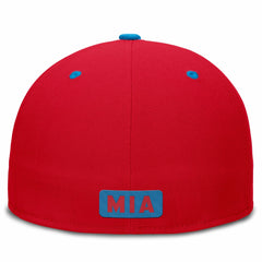 Miami Marlins City Connect Patch Performance Fitted Hat Red/Blue | Nike