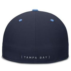 Tampa Bay Rays  True Primetime Two-Tone Performance Fitted Hat Navy/Light Blue | Nike
