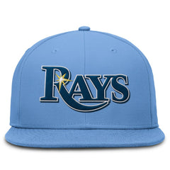 Tampa Bay Rays True Round Bill Performance Fitted Hat Light Blue | Nike