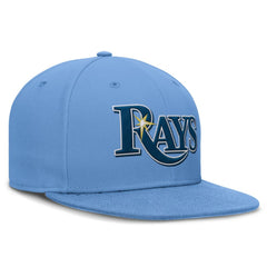 Tampa Bay Rays True Round Bill Performance Fitted Hat Light Blue | Nike