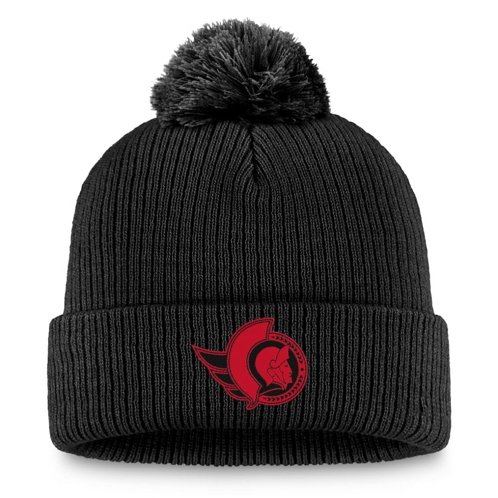 Ottawa Senators Fanatics Women's Cuffed Knit Hat with Pom Black