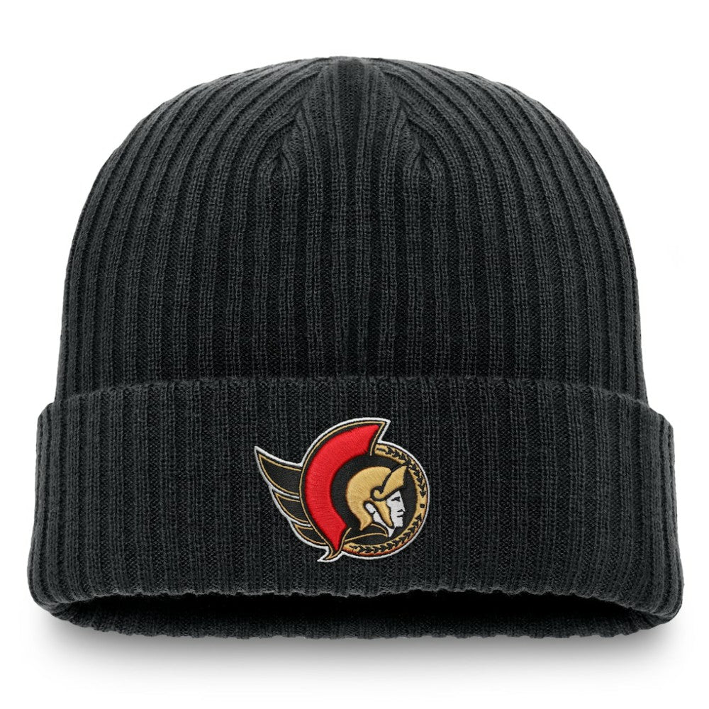 Ottawa Senators Fanatics Component Cuffed Knit Hat Black