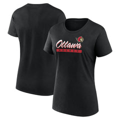 Ottawa Senators Fanatics Women's Risk Cotton T-Shirt Black