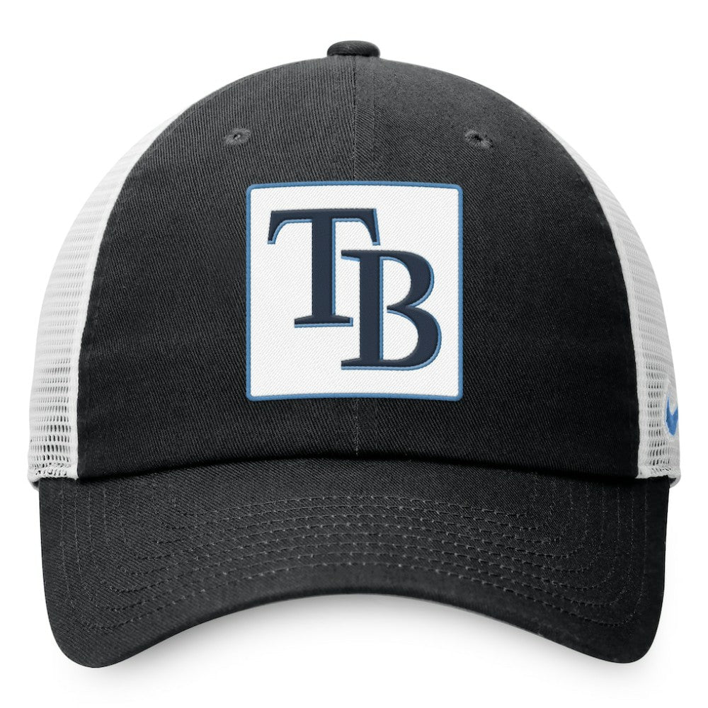 Tampa Bay Rays Rise Adjustable Trucker Hat Black | Nike
