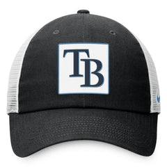 Tampa Bay Rays Rise Adjustable Trucker Hat Black | Nike