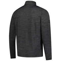Calgary Flames Fanatics Authentic Pro Lightweight Quarter-Zip Pullover Heather Charcoal