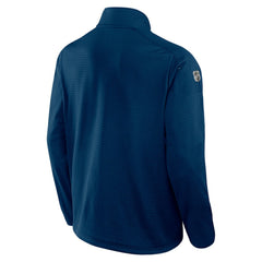 Seattle Kraken Fanatics Authentic Pro Rink Quarter-Zip Top Deep Sea Blue