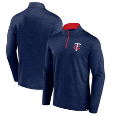 Minnesota Twins Fundamentals Quarter-Zip Pullover Heather Navy