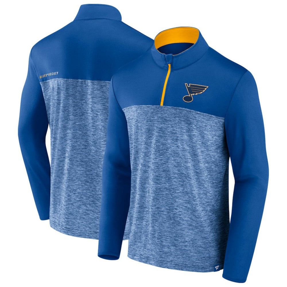 St. Louis Blues Fanatics Iconic Defender Quarter-Zip Jacket Blue
