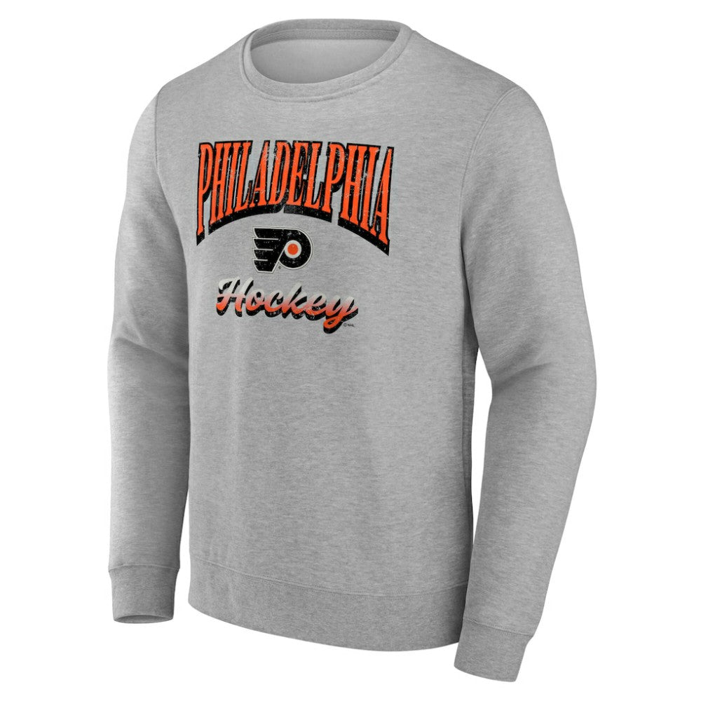 Philadelphia Flyers Fanatics Light the Candle Fleece Pullover Sweatshirt Gray