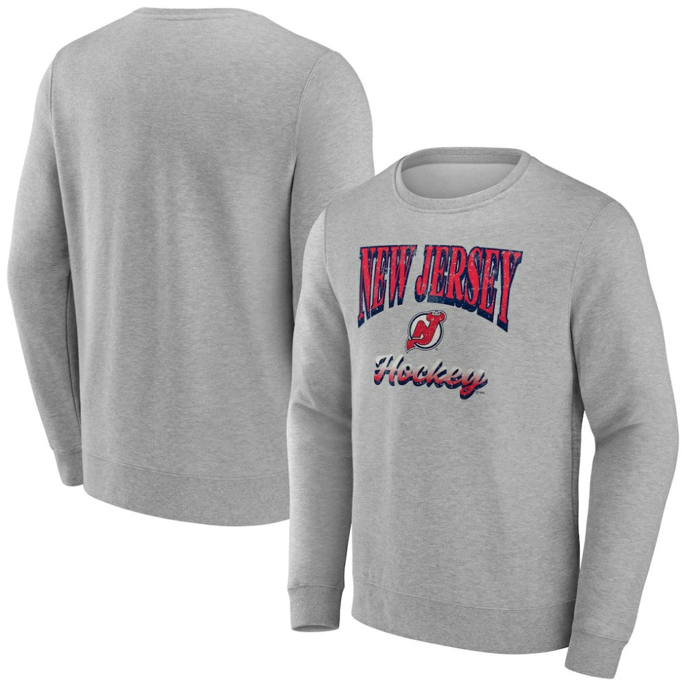 New Jersey Devils Fanatics Light the Candle Fleece Pullover Sweatshirt Gray