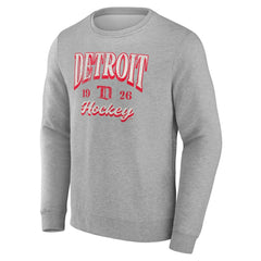 Fanatics Detroit Red Wings Gray Nimbus Fleece Pullover Sweatshirt