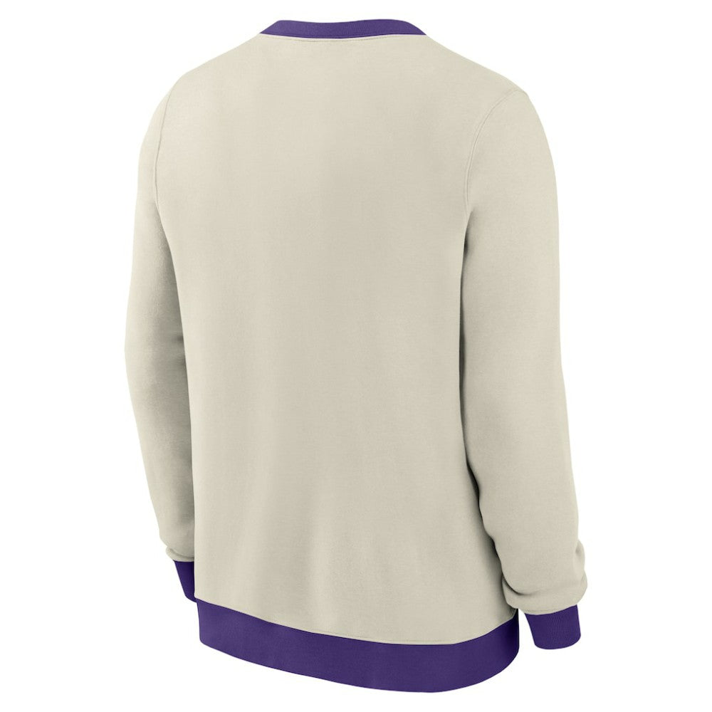 Tampa Bay Rays Cooperstown Collection Fleece Pullover Sweatshirt Cream | Nike