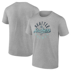 Seattle Kraken Fanatics Emblem T-Shirt Gray