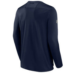 Seattle Kraken Fanatics Authentic Pro Tech Long Sleeve T-Shirt Deep Sea Blue
