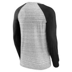 San Francisco Giants Iconic Streaky Raglan Long Sleeve T-Shirt Gray/Black