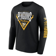 Pittsburgh Penguins Fanatics Headline Long Sleeve T-Shirt Black